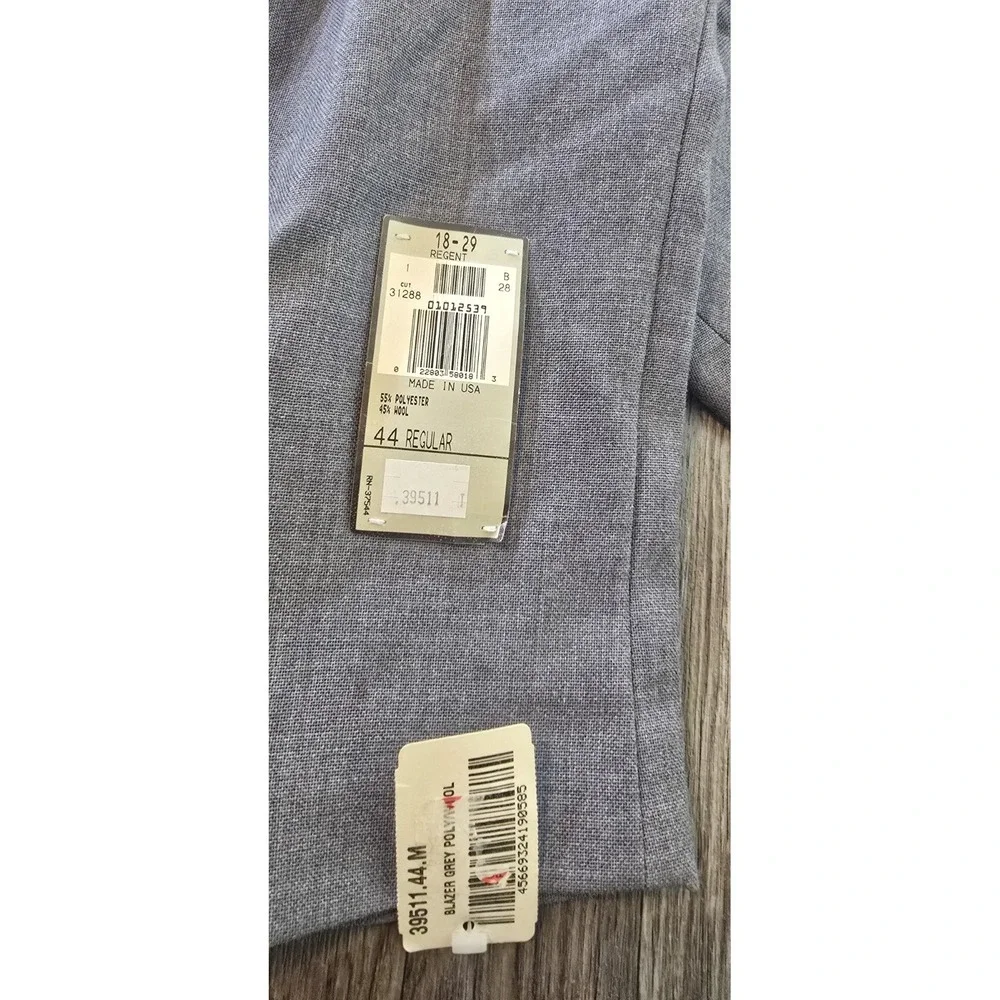 RMC Regent‎ Blazer Old Milwaukee Employee Uniform Gray Men's 44R Vintage NWT